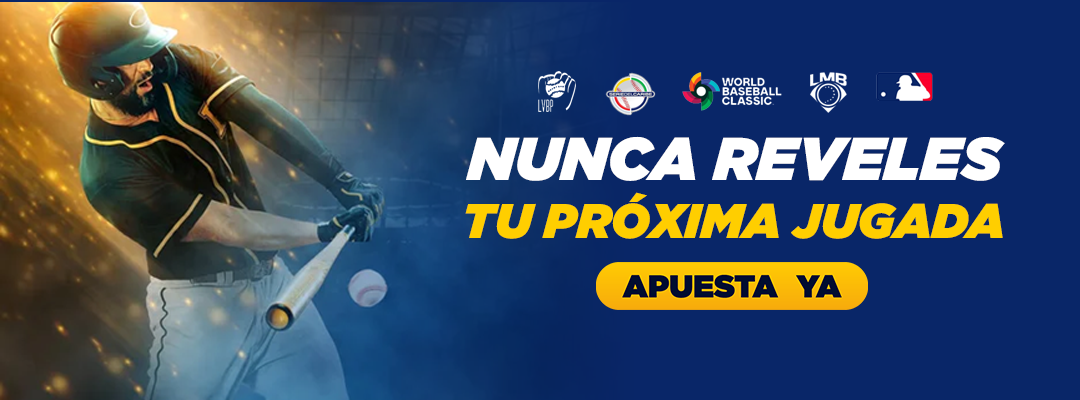 Las mejores ligas de beisbol las consigues en MasterBets365 casa de apuestas y juegos en linea Banner Publicitario