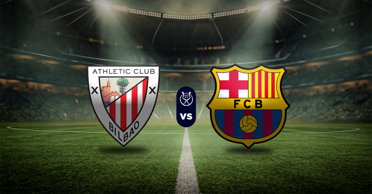 La primera semifinal de la Supercopa de España será la del Athletic Club vs Barcelona, en un duelo espectacular por el pase a la gran final.