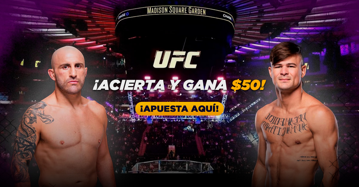 Gana $50 con la UFC 314 Volkanovski vs Lopes apuestas deportivas MasterBets365