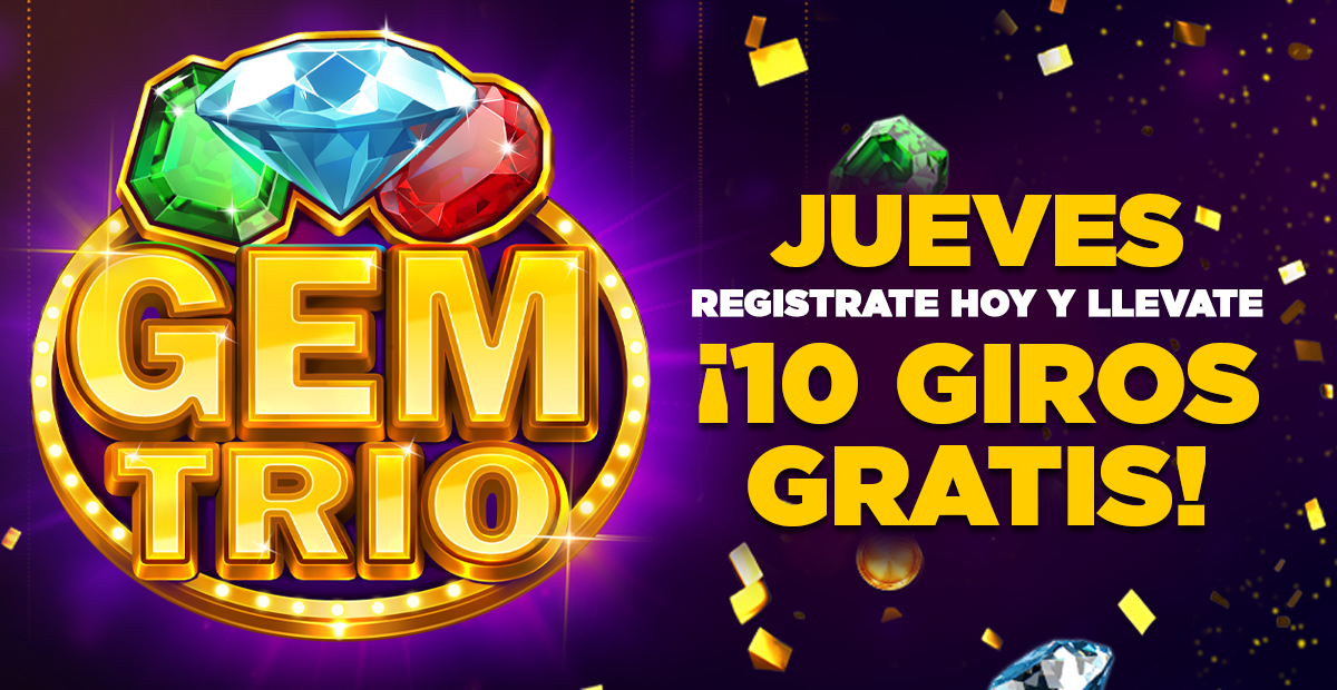 Jueves de Giros gratis en MasterBets365 Argentina Slot GEM TRIO casino