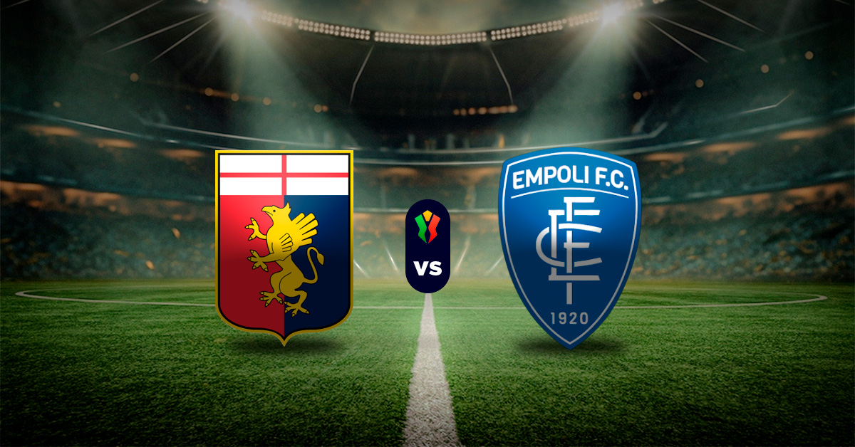 Pronóstico fútbol italiano: Genoa vs Empoli - Copa Italia