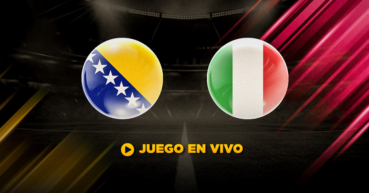 Bosnia Herzegovina vs Italia EN VIVO - Repechaje Eliminatorias Europeas 2026 MasterBets365 apuesta futbol