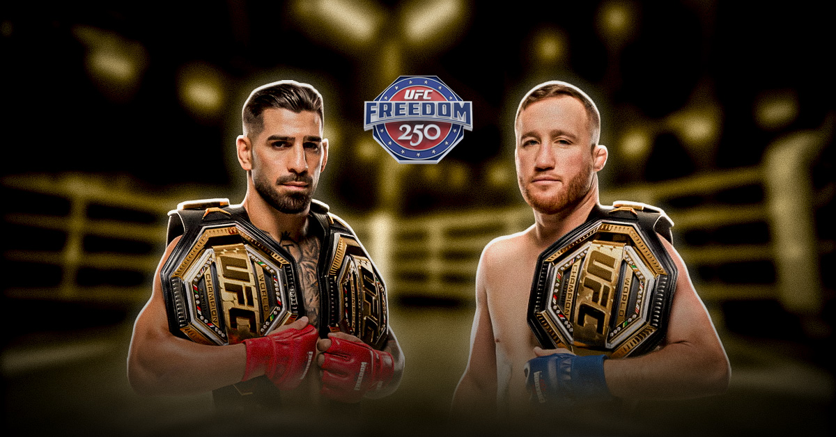 La pelea principal en este UFC Freedom 250 será la de Ilia Topuria vs Justin Gaethje, este domingo 14 de junio.