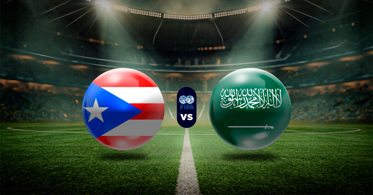 Otro de los choques de este viernes 5 de junio será el de Puerto Rico vs Arabia Saudita, en la jornada de Amistosos Internacionales.