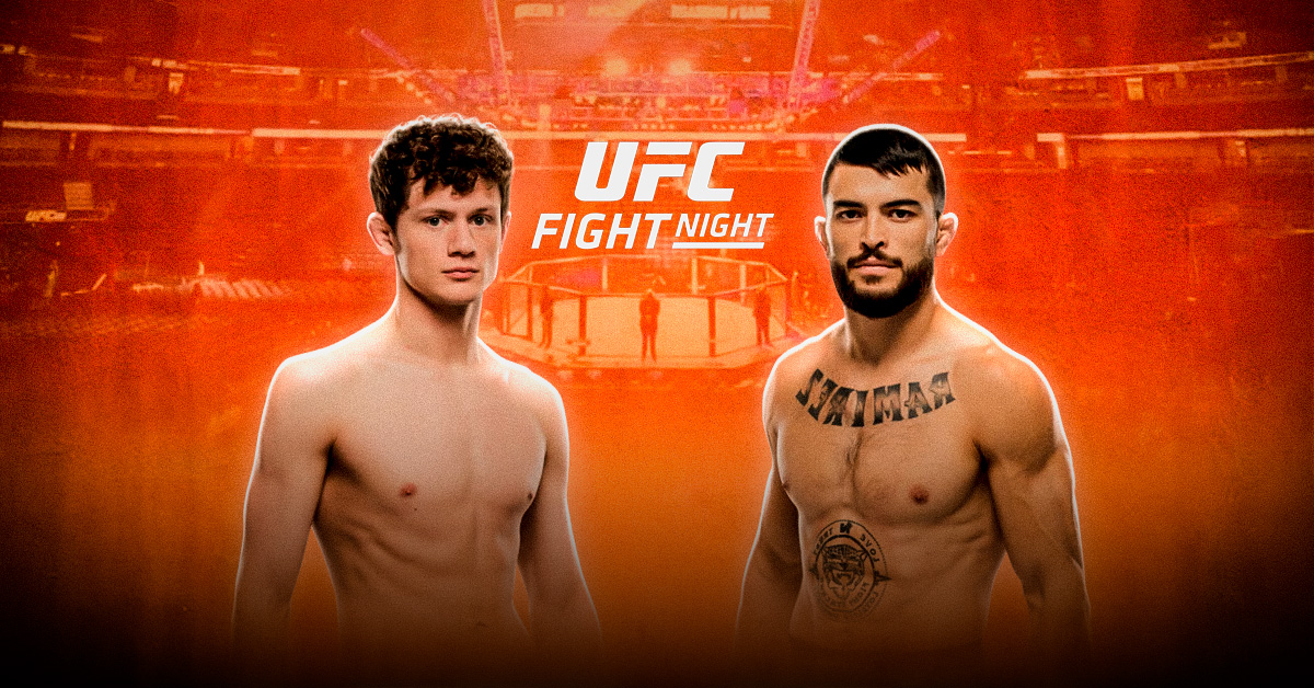 Pronóstico Chase Hooper vs Mitch Ramírez - datos ufc hoy en vivo