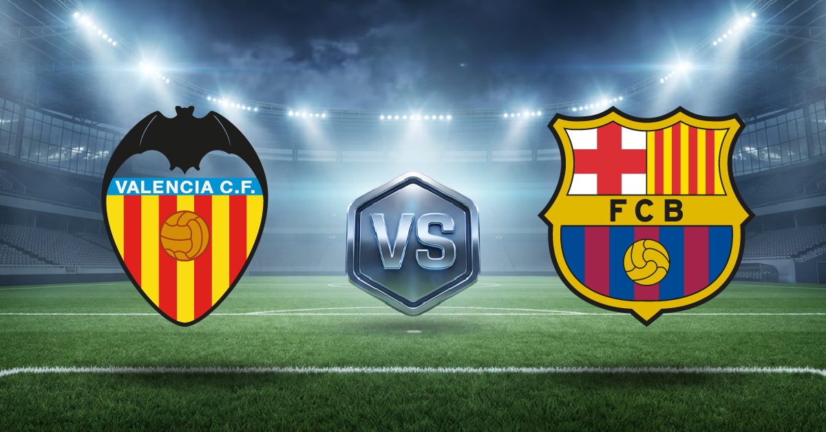 Valencia vs Barcelona apuestas, ver cuotas y pronósticos con estadísticas por LaLiga 2026-2027 hoy en MasterBets365.